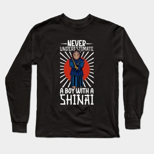 Never underestimate a boy with shinai - Kendo Long Sleeve T-Shirt